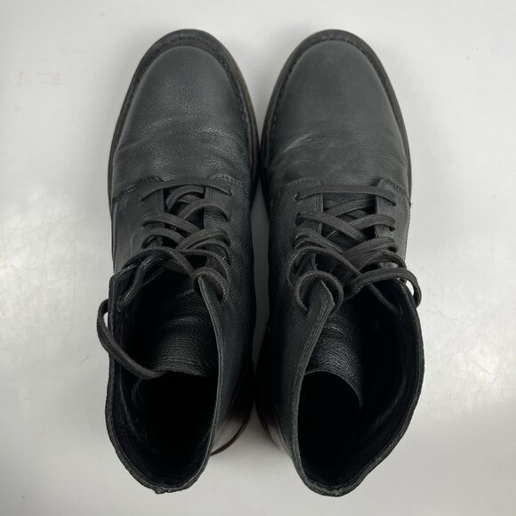 John Varvatos Collection Venice Lace Up Black Brown Leather Boots Mens Size 10 main image 10